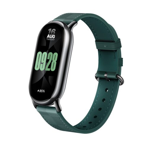 Xiaomi Smart Band 8 Pasek w kratkę (BHR7308GL) - kropkowany skórzany pasek Zielony