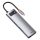 Baseus Metal Gleam 8 az 1-ben HUB USB-C PD 100W + HDMI 4K 30Hz + 3x USB 3.0 + RJ45 1Gbps + SD/MicroSD, Szürke