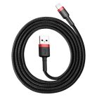 Baseus cafule USB lightning 2.4A 1M CALKLF-B19 črn kabel