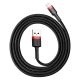 Baseus cafule USB lightning 2.4A 1M CALKLF-B19 črn kabel