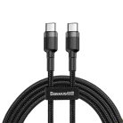 Baseus Cafule Series PD 2.0 USB-C – USB-C PD 2.0, QC 3.0 kábel 60W 2m, fekete-szürke