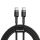 Baseus Cafule Series PD 2.0 USB-C – USB-C PD 2.0, QC 3.0 kábel 60W 2m, fekete-szürke
