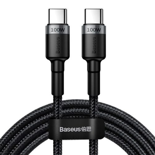 Baseus Cafule USB-C - USB-C cable QC 3.0 2m gray-black (CATKLF-ALG1)