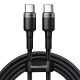 Baseus Cafule USB-C - USB-C cable QC 3.0 2m gray-black (CATKLF-ALG1)