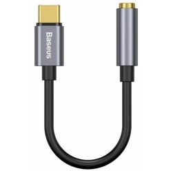 Baseus L54 USB-C - 3,5 mm-es audio adapter, Sötét szürke