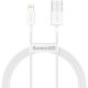 Baseus USB-kábel a Lightning Superior sorozathoz, 2,4A, 2m, fehér