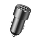 Baseus High Efficiency 2 szivargyújtós elosztó 80W + 2db USB autós töltő 3.1A fekete