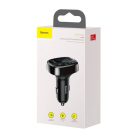 Baseus wielofunkcyjny nadajnik 2xUSB microSD FM czarny (CCTM-01)