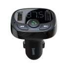 Baseus wielofunkcyjny nadajnik 2xUSB microSD FM czarny (CCTM-01)