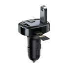 Baseus wielofunkcyjny nadajnik 2xUSB microSD FM czarny (CCTM-01)