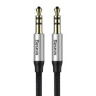 Baseus Yiven 1,5m 3.5mm Jack - 3.5mm Jack audio kábel, ezüst-fekete