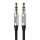 Baseus Yiven 1,5m 3.5mm Jack - 3.5mm Jack audio kábel, ezüst-fekete