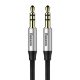Baseus Yiven 1,5m 3.5mm Jack - 3.5mm Jack audio kábel, ezüst-fekete