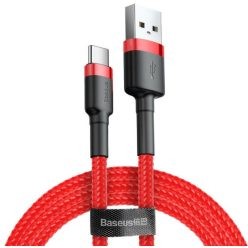 Baseus Cafule 2A USB-USB-C kábel 2m, piros