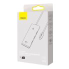 Baseus Lite Series Hub 4in1 adaptér USB-C 4x USB 3.0 + USB-C 25cm čierny (WKQX030301)