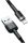 Baseus iPhone Lightning gyors adat, töltőkábel 2.4A 0,5m,  Szürke-Fekete