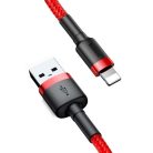 Cablul de încărcare Baseus Cafule USB-Lightning 2.4A 1m roșu (CALKLF-B09)