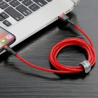 Cablul de încărcare Baseus Cafule USB-Lightning 2.4A 1m roșu (CALKLF-B09)