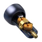Baseus TZCCKX-0G Szczególny cyfrowy wyświetlacz USB + USB C QC3.0 PD 5A 65W szary ładowarka samochodowa + kabel