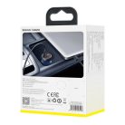 Baseus TZCCKX-0G Szczególny cyfrowy wyświetlacz USB + USB C QC3.0 PD 5A 65W szary ładowarka samochodowa + kabel