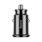 Baseus Grain ładowarka samochodowa 2x USB 3.1A czarna (CCALL-ML01)