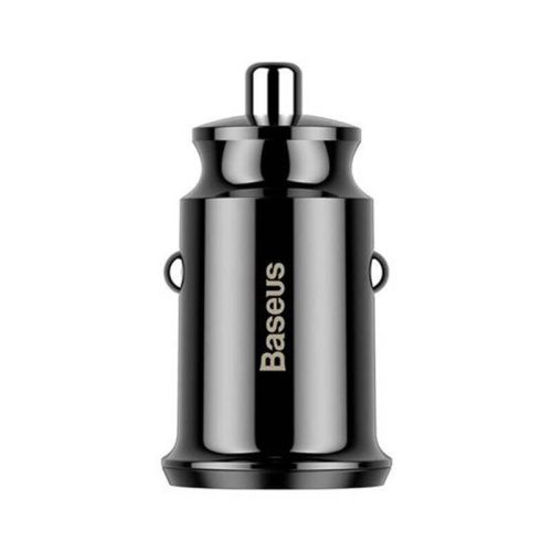 Baseus Grain ładowarka samochodowa 2x USB 3.1A czarna (CCALL-ML01)
