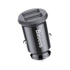 Baseus Grain ładowarka samochodowa 2x USB 3.1A czarna (CCALL-ML01)