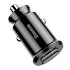 Baseus Grain ładowarka samochodowa 2x USB 3.1A czarna (CCALL-ML01)