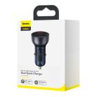 Baseus Particular Digital Display ładowarka samochodowa z wyświetlaczem USB-A + USB-C QC3.0 + PD 65W (CCKX-C0G)
