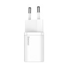 Baseus TZCCSUP-B02 Super Si 1C 20W bijeli brzi punjač + 1m USB C/Lightning kabel