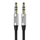Baseus Yiven AUX mini jack 3.5mm audio cable 1m black-silver (CAM30-BS1)