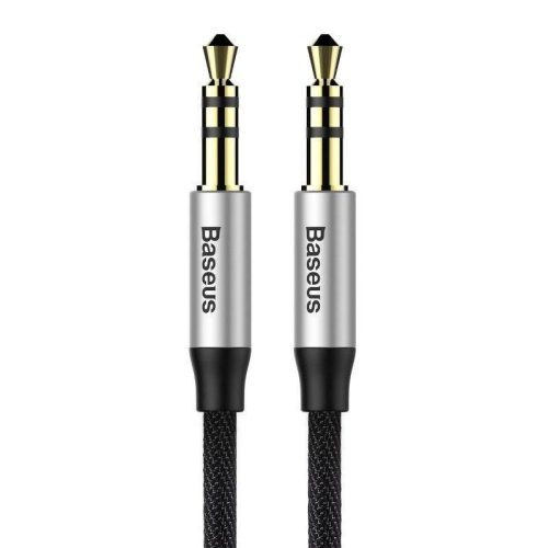 Baseus Yiven AUX mini jack 3.5mm audio cable 1m black-silver (CAM30-BS1)