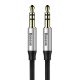 Baseus Yiven AUX mini jack 3.5mm audio cable 1m black-silver (CAM30-BS1)