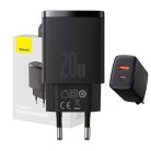 Baseus CCXJ-B01 20W USB/USB C black fast charger