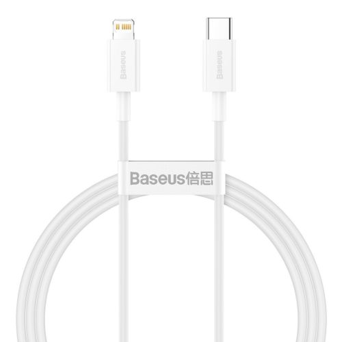 Baseus Superior USB-C - Lightning Charging Cable 20W PD 1 m White (CATLYS-A02)