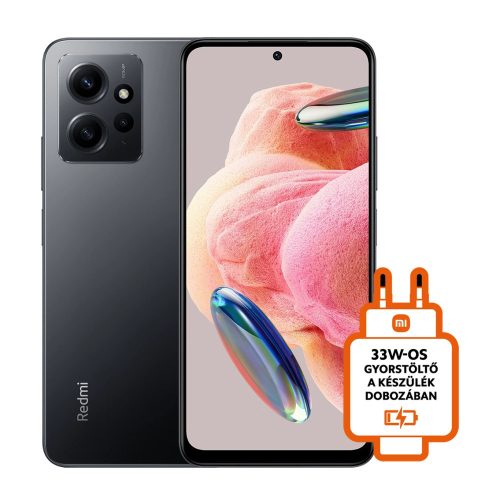 Xiaomi Redmi Note 12 (Onyx Gray) Dual SIM 667“ AMOLED 1080x2400/28GHz&19GHz/256GB/8GB RAM/Android 12/4G MZB0ETZEU