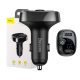 Baseus T typ Bluetooth FM transmiter i ładowarka samochodowa 2xUSB Czarny CCMT000001