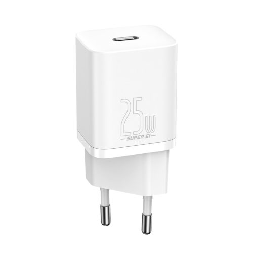 Baseus Super Si 1xUSB-C Fast Charger 25W White (CCSP020102)