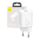 Baseus Super Si 1xUSB-C brzi punjač 25W bijeli (CCSP020102)