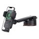 Baseus Wisdom CGZX000101 QI 15W suction cup black car holder with wireless charger