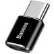 Baseus adapter USB-C - MicroUSB, fekete