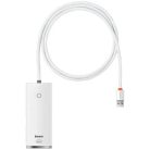 Baseus Lite Sorozat Hub 4 az 1-ben USB adapter 4x USB 3.0 1m fehér