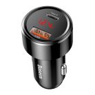 Baseus Magic Series 45W Type-C USB/QC USB digitalni zaslon crni auto punjač