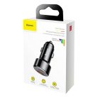 Baseus Magic Series 45W Type-C USB/QC USB digitalni zaslon crni auto punjač