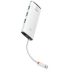 Baseus Lite Sorozat Hub 5 az 1-ben USB-C - 3x USB 3.0 + USB-C + HDMI, Fekete