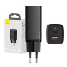 Baseus GaN2 Lite zidni punjač USB-A + USB-C 65 W crni (CCGAN2L-B01)