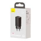 Baseus GaN2 Lite zidni punjač USB-A + USB-C 65 W crni (CCGAN2L-B01)