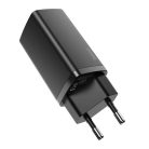 Baseus GaN2 Lite zidni punjač USB-A + USB-C 65 W crni (CCGAN2L-B01)