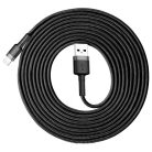 Baseus CALKLF-RG1 Cafule 3m 2A Lightning gray-black data and charging cable