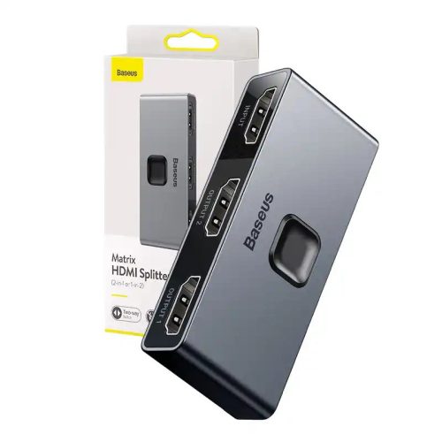 Baseus Matrix HDMI Bidirectional Splitter 2x1 / 1x2 4K (CAHUB-BC0G)
